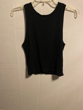 Veronica M Black Sleeveless Tank Top
